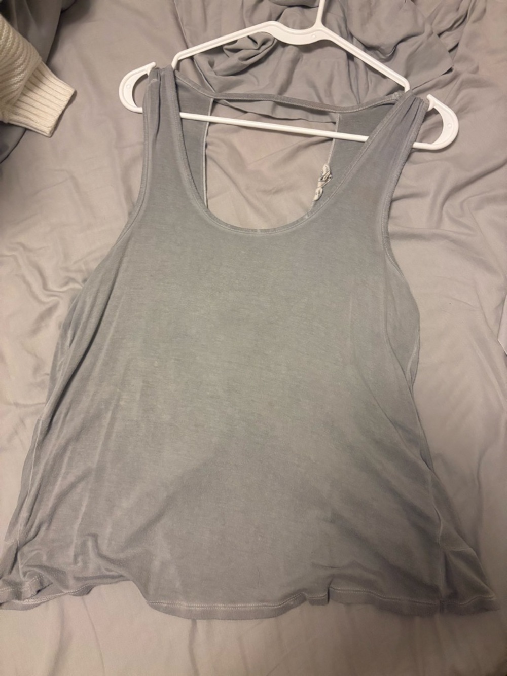 Moss & Spy Light Gray Scoop Neck Tank